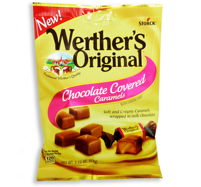 WERTHERS ORIGINAL PEG BAG - CHOCOLATE COVERED CARAMELS