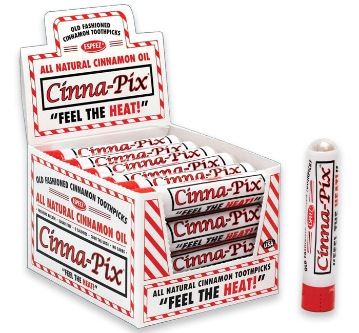 CINNA-PIX TUBE IN DISPLAY (CINNAMON TOOTHPICKS)