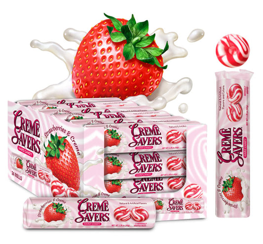 CREME SAVERS ROLL STRAWBERRY