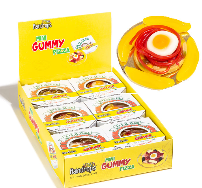 RAINDROPS GUMMY IN DISPLAY MINI - PIZZA